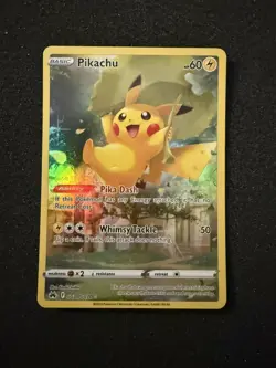 Pokemon Pikachu Full Art Ultra Rare Holo Crown Zenith GG30/GG70 Basic - NM - Image 1