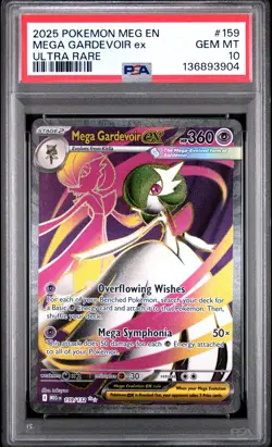 2025 POKEMON MEG EN-MEGA EVOLUTION ULTRA RARE #159 MEGA GARDEVOIR EX PSA 10 - Image 1