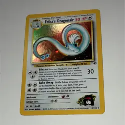 Pokemon TCG Erika's Dragonair Gym Heroes Holo Rare 4/132 Wizards 2000 Unlimited - Image 1