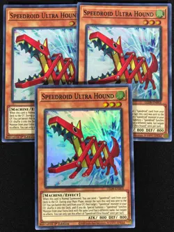 Yugioh Speedroid Ultra Hound LED8-EN003 1st Super X3 (NM) - Image 1