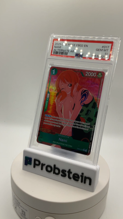 2025 One Piece EB02 EN Alternate Art #017 Nami PSA 10 GEM MINT - Image 2