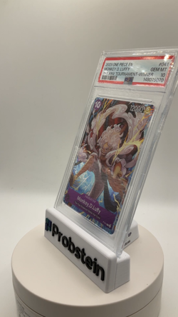 2023 One Piece Promo 1st Anv Tournament Winner #041 Monkey D. Luffy PSA 10 GEM - Image 2