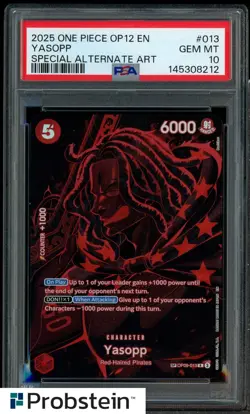 2025 One Piece Special Alternate Art #013 Yasopp PSA 10 GEM MINT - Image 1