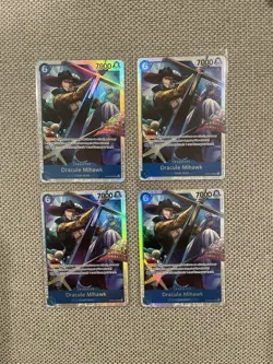 One Piece TCG Dracule Mihawk OP09-048 Emperors in the New World Foil English X 4 - Image 1