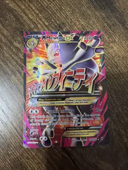 Pokemon Card - M Mewtwo EX (Full Art) 160/162 XY BREAKthrough Ultra Rare Holo - Image 1