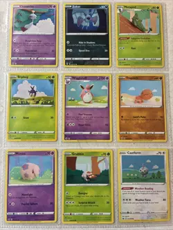 9 Unique Asako Ito Crochet Figure Artwork Pokemon Card Lot, No Duplicates - Image 1