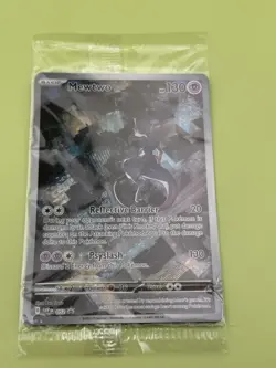 SEALED Pokemon TCG Mewtwo SVP 151 #052 Black Star Promo Card holo - Image 3