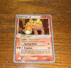 Camerupt ex 92/106 Emerald Holo Pokemon card - Image 1