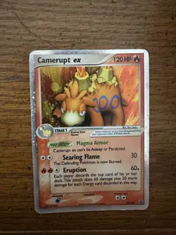 Camerupt ex 92/106 Emerald Holo Pokemon card - Image 3