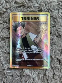 Brock's Grit 107/108 Evolutions Full Art Holo Ultra Rare Pokemon Card NM✨ - Image 1