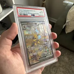 Alakazam EX Holo PSA 8 201/165 Sv: Scarlet & Violet 151 Pokemon Card 2023 NM MT - Image 2