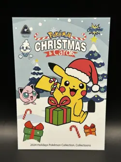 Sparkle Holo Meowth 10 - Pokemon Collectoons 2024 Christmas Card - NM - Image 2