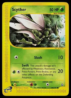 Pokemon Card - Scyther Aquapolis 106/147 Common - Image 1