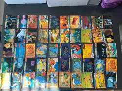 Blue Topps Pokemon Cards TV Animation Edition Lot Of 50 1999 1st Edition - Image 1