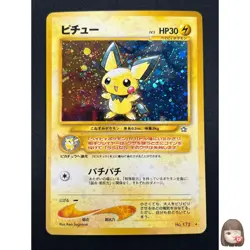[NM] Pichu Pokemon Card Japanese No.172 Neo Genesis 1996 Vintage Holo 25F2 - Image 1