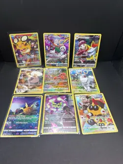 Pokemon Card Lot 10 Cards Full Art Trainer Gallery V Holo Rare NM - Image 1