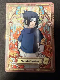 Sasuke Uchiha NRSA01-SP-002L5 Naruto Kayou Heavens Scroll English Card NM - Image 1