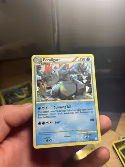 Pokemon Card - Feraligatr 20/123 Cracked Ice Holo HGSS LP - Image 1