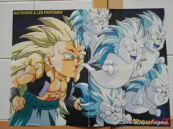 Grand Poster Dragon Ball Z Card Goku Buu Vegeta Gotenks Ghost mangas vintage - Image 1