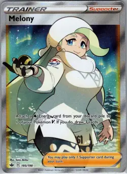 Melony (Full Art) 195/198 SWSH06: Chilling Reign - Pokemon Card - NM - Image 1