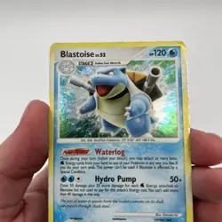 Pokemon TCG Blastoise Holo Rare Card 2/132 Secret Wonders 2007 Damaged - Image 2