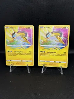 Pokemon TCG Amazing Shot Holo 2 Card Lot - Raikou 050/185 2020 - Image 1