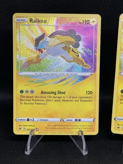 Pokemon TCG Amazing Shot Holo 2 Card Lot - Raikou 050/185 2020 - Image 2