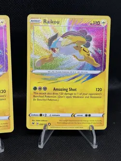 Pokemon TCG Amazing Shot Holo 2 Card Lot - Raikou 050/185 2020 - Image 3