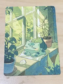 Japanese ART STYLE Bulbasaur Fan Full Art Pokemon Custom Card/perfect bookmark - Image 1