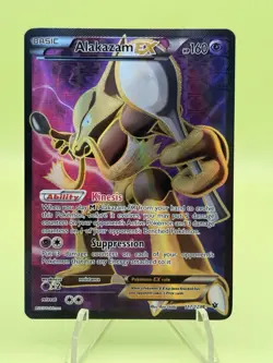 Alakazam EX 117/124 XY Fates Collide 2016 Full Art Pokemon Card TCG LP - Image 1