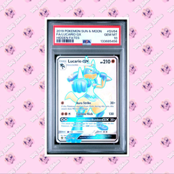 PSA 10 Lucario GX SV64/SV94 2019 Sun & Moon FA Hidden Fates FA Card B TCGKITTEN - Image 1
