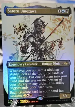 MTG Satoru Umezawa Foil Promo Kamigawa Neon Dynasty Japanese - Image 1