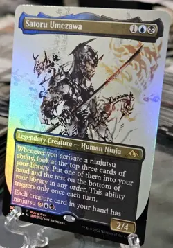 MTG Satoru Umezawa Foil Promo Kamigawa Neon Dynasty Japanese - Image 3
