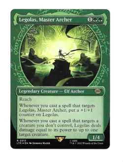 MTG Legolas, Master Archer *SHOWCASE FOIL* The Lord of the Rings 0313 NM - Image 1