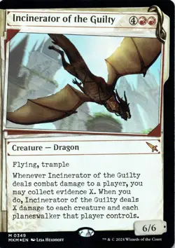 Incinerator of the Guilty FOIL SHOWCASE Murders at Karlov Manor Magic MTG NM - Image 1
