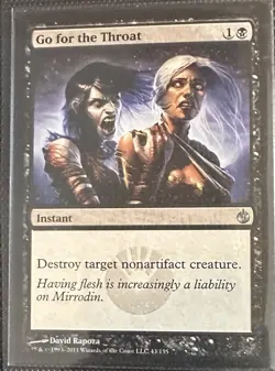 Go for the Throat Mirrodin Besieged Regular Mtg Magic The Gathering - Image 1