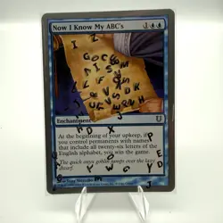 Magic The Gathering Now I Know My ABC's Unhinged Regular NM - Image 1