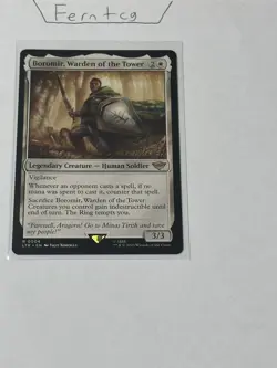 Magic Boromir Warden of the Tower Rare NM The Lord of the Rings Ships Same Day! - Image 1