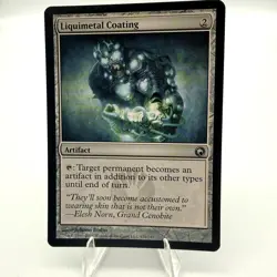 Magic The Gathering Liquimetal Coating Scars of Mirrodin Regular NM - Image 1