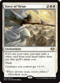 1 x Force of Virtue - Modern Horizons - Light Play - MTG - Image 1