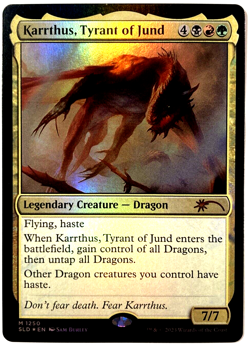 MTG Karrthus, Tyrant of Jund FOIL Secret Lair Drop 1250 NM - Image 1