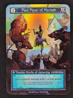 Pied Piper of Hameln (Foil), Sorcery: Gothic, Foil, Minion, Unique - Image 1