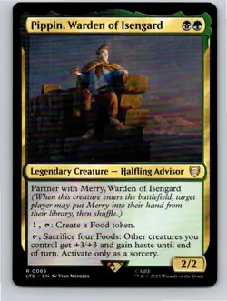 Magic the Gathering Pippin, Warden of Isengard Lord of the Rings Commander MTG - Image 1