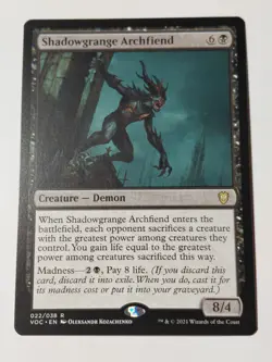 Shadowgrange Archfiend Commander: Innistrad: Crimson Vow Regular - Image 1