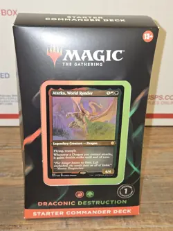 NEW SEALED Magic the Gathering MTG Starter Commander Deck - Draconic Destruction - Image 1