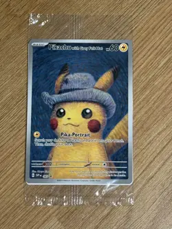 Pokemon - Pikachu with Grey Felt Hat SVP085 - SVP Promo - Sealed/NM - Full Art - Image 1