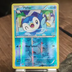 Pokemon Piplup BREAKthrough Reverse Holo Common Basic HP60 36/162 2015 English - Image 1