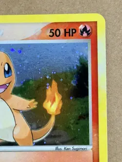 2004 POKEMON EX RED & GREEN #113/112 CHARMANDER HOLO - SECRET RARE - MINT - Image 2