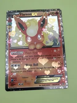 Pokemon Flareon EX RC6/RC32 Generations Radiant Collection Ultra Rare Holo NM - Image 3