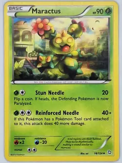 Maractus 16/124 Pokemon - Black and White Dragons Exalted MP - Image 1